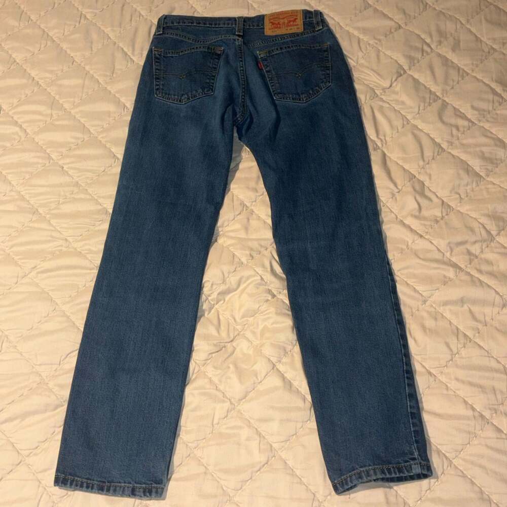 Levi's Men's Blue and Navy Jeans